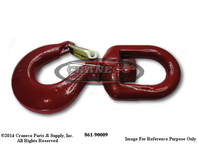 861-90009 Broderson Swivel Hook,5T – Replacement Crane Parts & Supply.